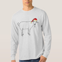 Funny Christmas Goat illustration