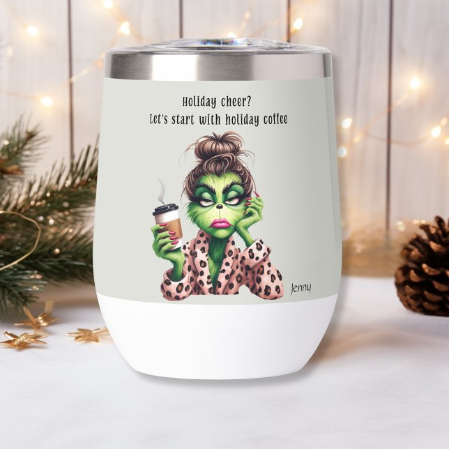 Funny Christmas Grumpy Green Fur Women-Mum (Creator Uploaded)