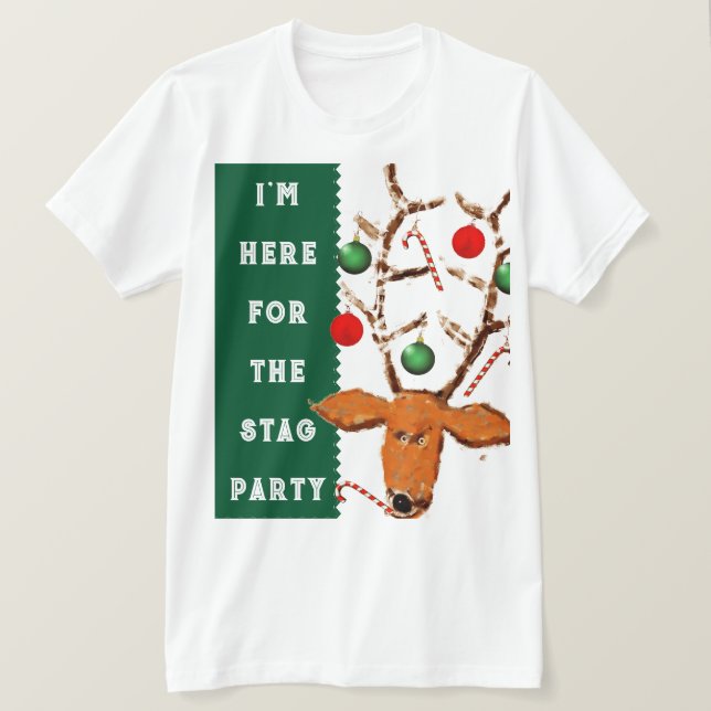 Funny Christmas Guy T-Shirt (Design Front)
