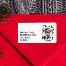 Funny Christmas Highland Cow