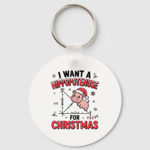 Funny Christmas Hiptamus Math Teacher Gift Ugly Sw Key Ring