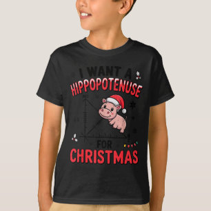 Funny Christmas Hiptamus Math Teacher Gift Ugly Sw T-Shirt