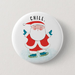 Funny Christmas Holiday 6 Cm Round Badge