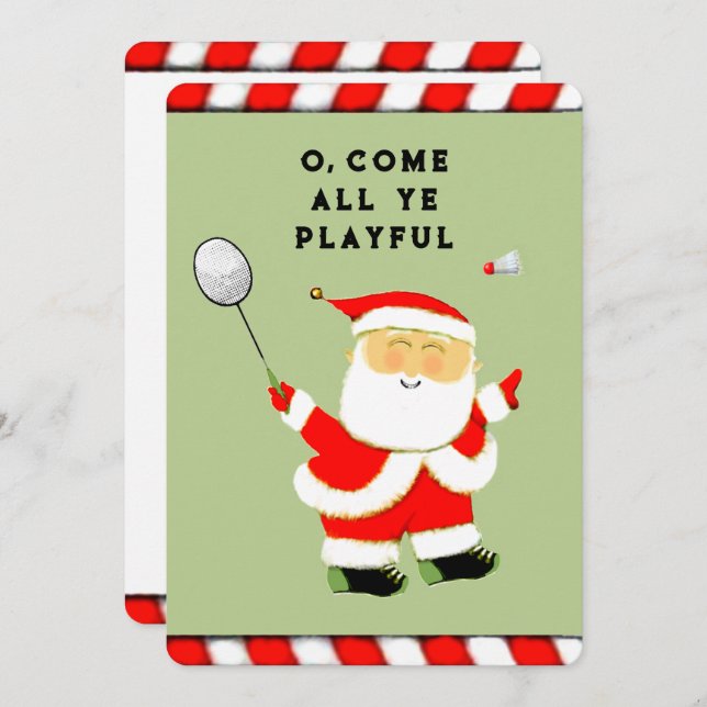 Funny Christmas Holiday Card (Front/Back)