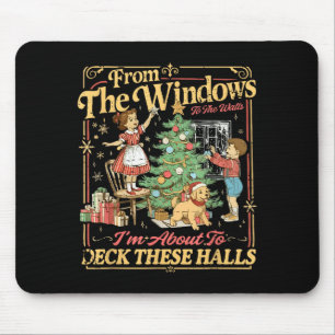 Funny Christmas Holiday From The Windows To The Wa Mouse Pad