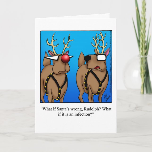 Funny Christmas Holiday Greeting Card (Front)