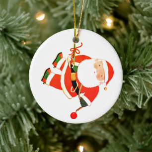 Funny Christmas Holiday Keepsake Ceramic Tree Decoration