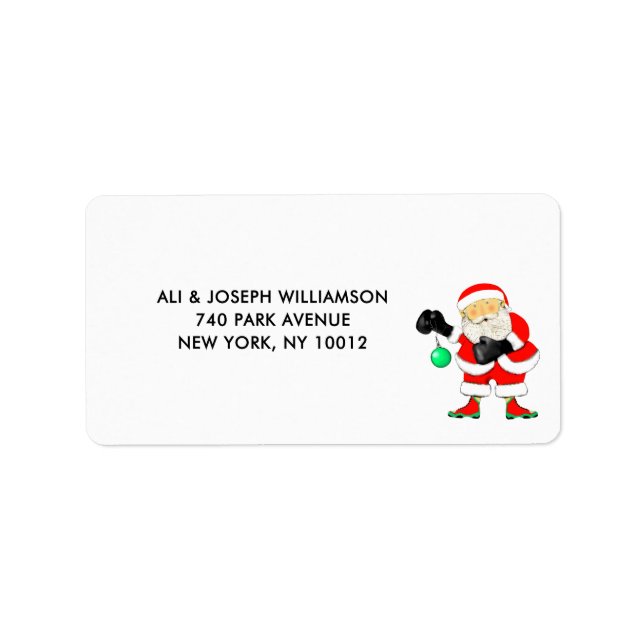 Funny Christmas Holiday Label (Front)