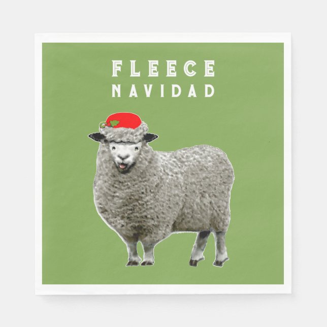 Funny Christmas Holiday Napkin (Front)