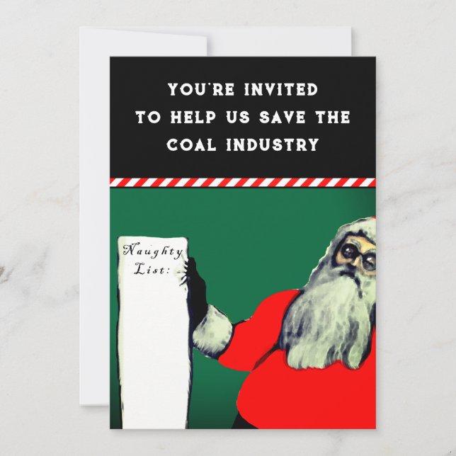 Funny Christmas Holiday Party Invitation (Front)