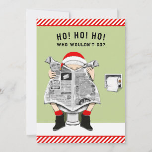 Funny Christmas Holiday Party Invitation
