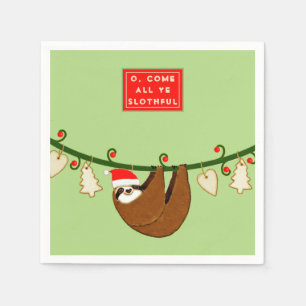 Funny Christmas Holiday Party Napkin