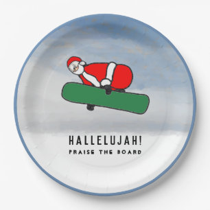 Funny Christmas Holiday Party Paper Plate