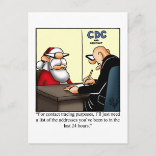 Funny Christmas Holiday Postcard