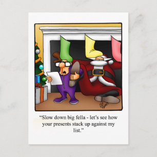 Funny Christmas Holiday Postcard