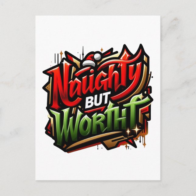 funny Christmas 🤶  Holiday Postcard (Front)