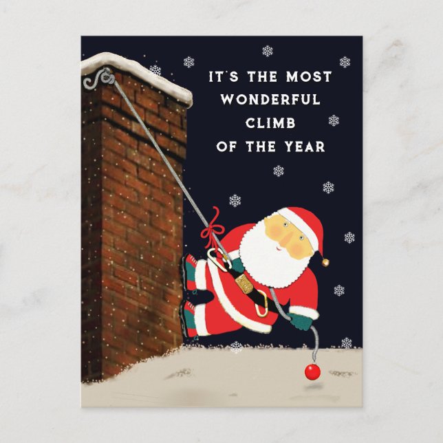 Funny Christmas Holiday Postcard (Front)
