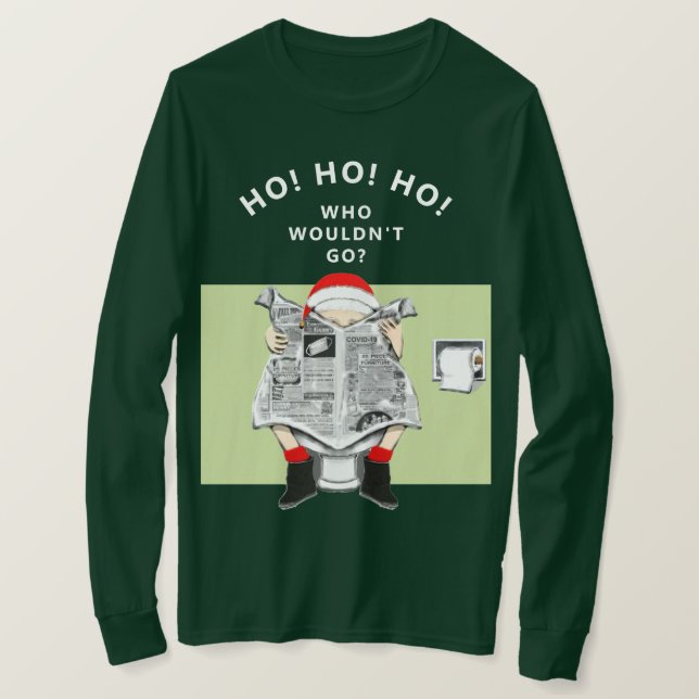 Funny Christmas Holiday T-Shirt (Design Front)