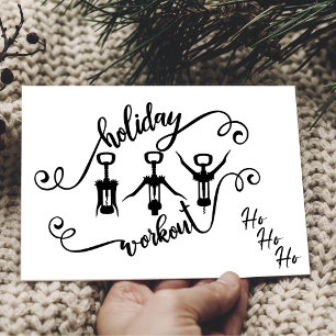 Funny Christmas Holiday Workout Card