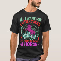 Funny Christmas Horse Unicorn Lover