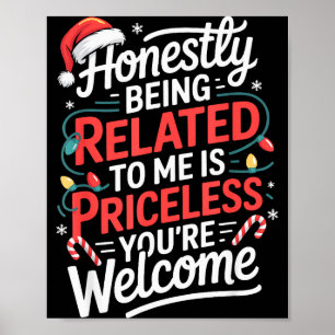 Funny Christmas Humor Pajama Xmas For Men Women Ki Poster