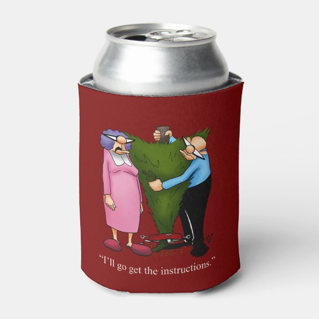 Funny Christmas Humour Can Cooler (Can Front)