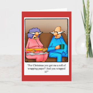 Funny Christmas Humour Greeting Card