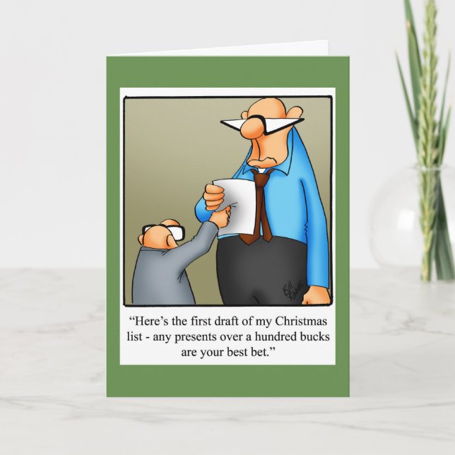 Funny Christmas Humour Greeting Card "Spectickles" (Front)