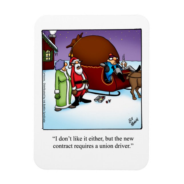 Funny Christmas  Humour Magnet Gift (Vertical)