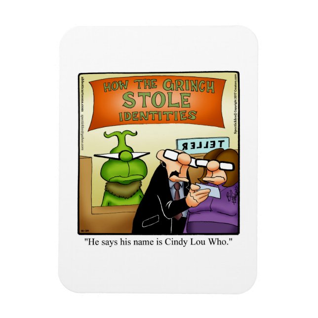 Funny Christmas  Humour Magnet Gift (Vertical)