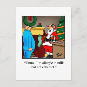Funny Christmas Humour Postcard