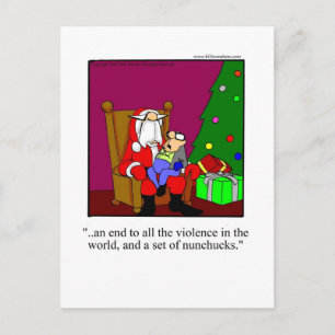 Funny Christmas Humour Postcard