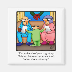 Funny Christmas Humour Refrigerator Magnet