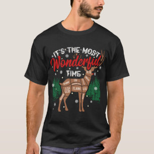 Funny Christmas hunting xmas deer hunter reindeer T-Shirt