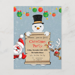 Funny Christmas Invitation for Christmas Party