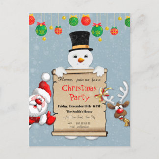 Funny Christmas Invitation for Christmas Party