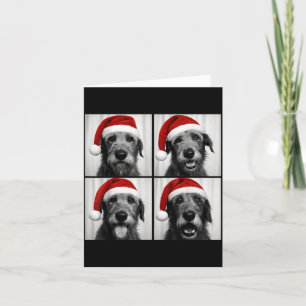 Funny Christmas Irish Wolfhound Santa Dog Lover Ph Card