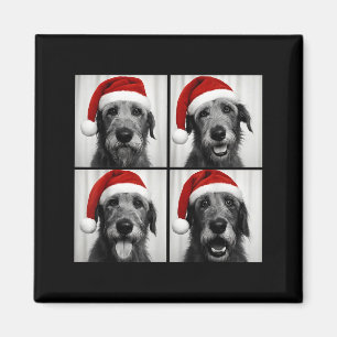 Funny Christmas Irish Wolfhound Santa Dog Lover Ph Magnet