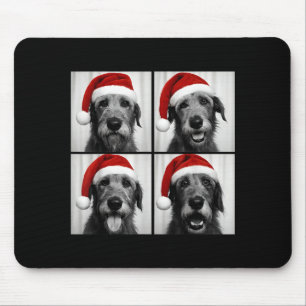 Funny Christmas Irish Wolfhound Santa Dog Lover Ph Mouse Pad