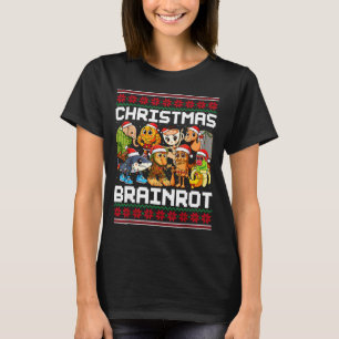Funny Christmas Italian Brain Rot For Men Women Bo T-Shirt