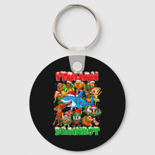 Funny Christmas Italian Brain Rot Italian Brainrot Key Ring