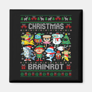 Funny Christmas Italian Brain Rot Italian Brainrot Magnet