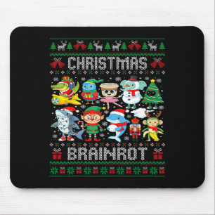 Funny Christmas Italian Brain Rot Italian Brainrot Mouse Pad