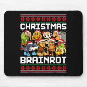 Funny Christmas Italian Brain Rot Italian Brainrot Mouse Pad