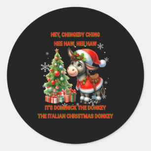 Funny Christmas Italian Christmas Dominick The  Classic Round Sticker
