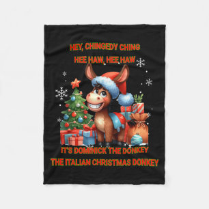 Funny Christmas Italian Christmas Dominick The Fleece Blanket