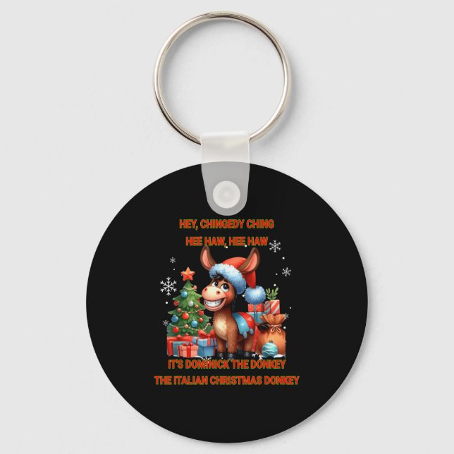 Funny Christmas Italian Christmas Dominick The  Key Ring (Front)