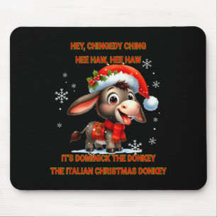 Funny Christmas Italian Christmas Dominick The Mouse Pad