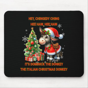 Funny Christmas Italian Christmas Dominick The Mouse Pad