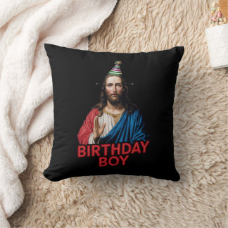 Funny Christmas Jesus Birthday Boy  Cushion